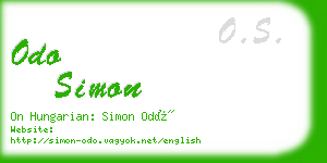odo simon business card